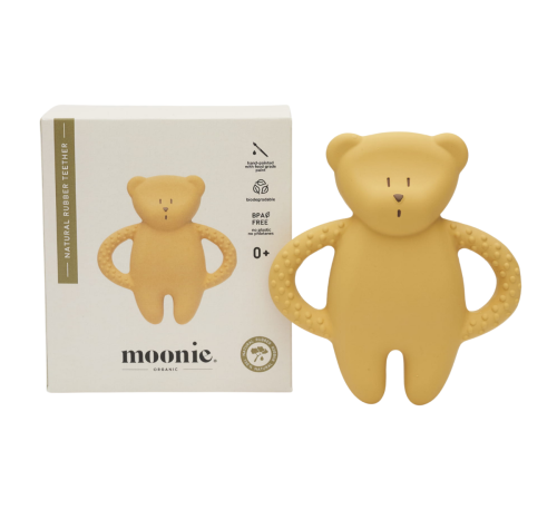 Gryzak Moonie z naturalnego kauczuku Miś Honey