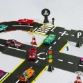 Puzzle tor wyścigowy 38 elementów Mideer znaki drogowe