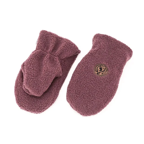 Rękawice do wózka zimowe Alpaka Burgund Makaszka