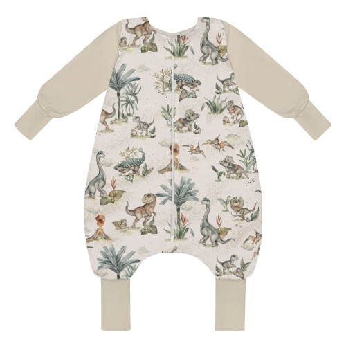 babysteps śpiworek do spania z nogawkami i odpinanymi rękawami world of dinosaurs