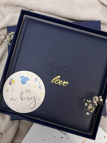 Pamiętnik dziecka Baby Book Granatowy NOLVI