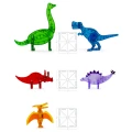 Zestaw Dino 5 el. MAGNA-TILES kreatywna zabawa