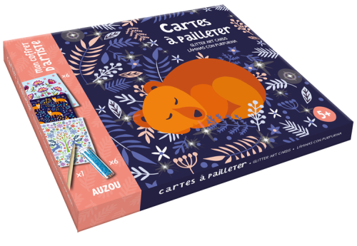 Kolorowanie brokatem Zwierzątka leśne Auzou