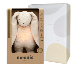 Moonie 2.0 SAND Szumiący Królik Organic z lampką nocną