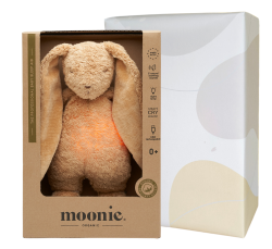 Moonie 2.0 CAPPUCCINO Szumiący Królik Organic z lampką nocną