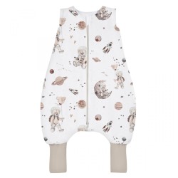 Śpiworek z nogawkami Space Teddy White 2,5 tog BabySteps 