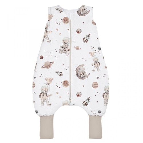 Śpiworek z nogawkami Space Teddy White 2,5 tog BabySteps 