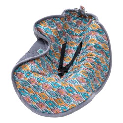 Otulacz do fotelika przejściowy grey Pink no More