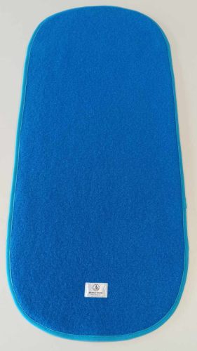 Wkładka antypotowa do gondoli z wełny merino Niebieska Simple Wool