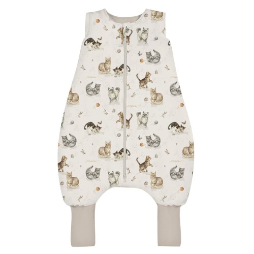 Śpiworek na lato LIGHT z nogawkami Kotki Cat Lovers 1 tog BabySteps