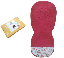 Wkładka do wózka Simple Wool UNI MERRY z wełny merino Bordowa Jednorożce