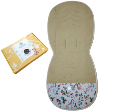 Wkładka do wózka Simple Wool UNI MERRY z wełny merino Beżowa Jednorożce