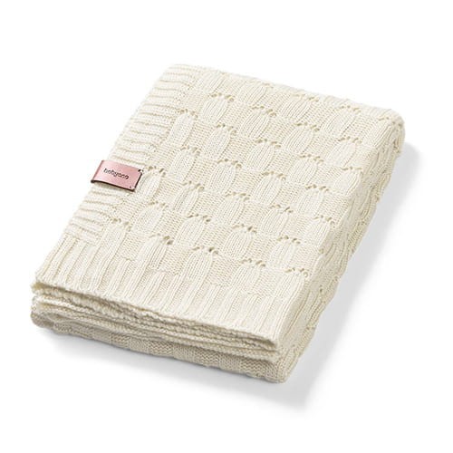 Kocyk dzianinowy bambusowy ecru BabyOno 