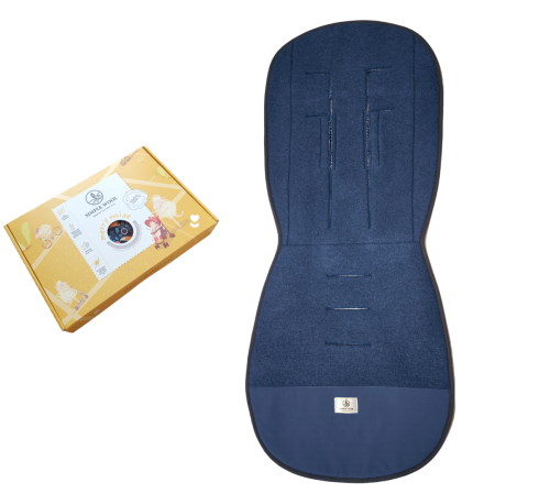 wkladka do wozka simple wool uni merry z welny merino grafitowa