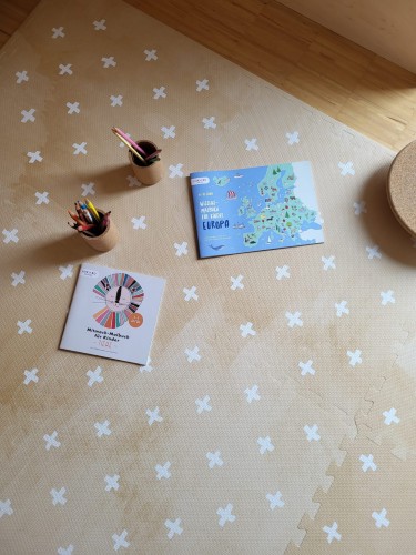 Mata piankowa 120x180 Puzzle CROSS SAND Olya Kids