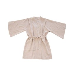 Kimono muślinowe szlafrok – Beżowe Makaszka