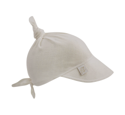 Lniana chusteczka na głowę Natural 33-60 cm / BabySteps