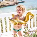 Dmuchany Łabędź Złoty The Swim Essentials od 3 roku życia