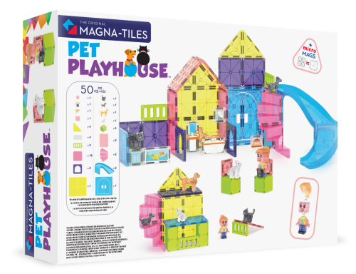 Klocki Magnetyczne Pet Playhouse 50 el. MAGNA-TILES
