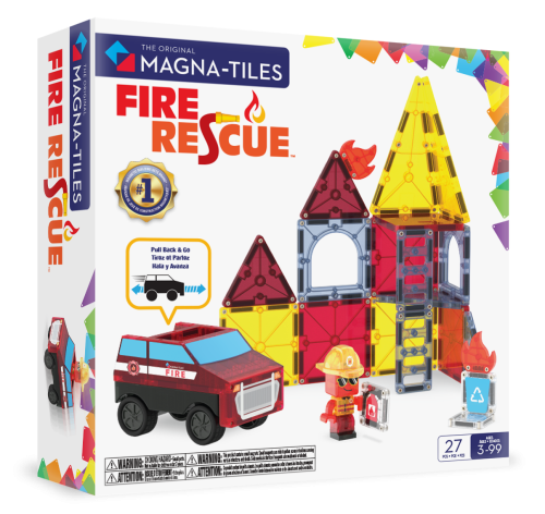 Klocki Magnetyczne Fire Rescue 27 el. MAGNA-TILES
