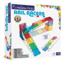Klocki Magnetyczne Rail Racers 33 el. MAGNA-TILES