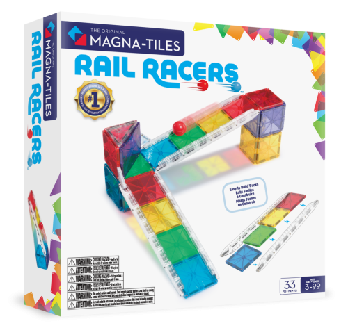 Klocki Magnetyczne Rail Racers 33 el. MAGNA-TILES