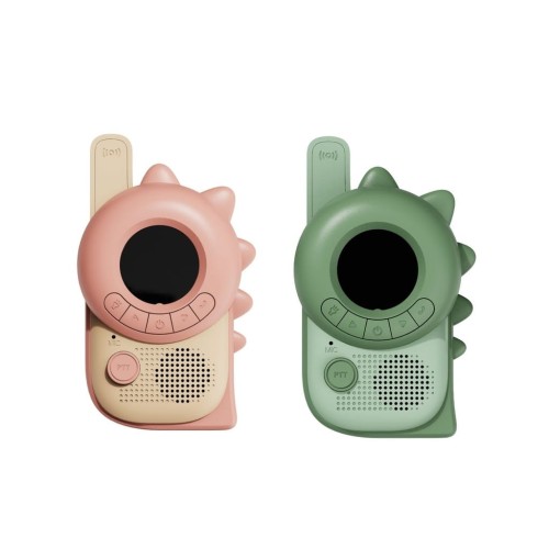Krótkofalówki dla dzieci Zoo Walkie Talkie - Dino Pink Green The ZooFamily