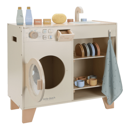 Pralka drewniana z akcesoriami Little Dutch