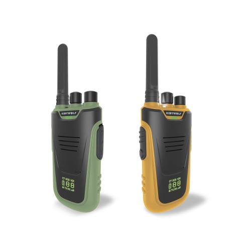 Kidytalk Walkie-talkie dalekiego zasięgu dla dzieci Zielony Żółty Kidywolf