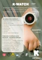 K-Watch - zegarek interaktywny dla dzieci różowy koralowy Kidywolf  wodoodporny