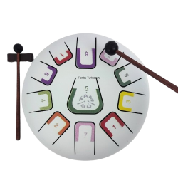 Tambu bębenek językowy biały Średni White Mat Juegaconmigo