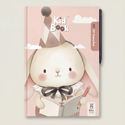 Tablet Graficzny KidLupe z kartami pracy do rysowania KidBook Rabbit 