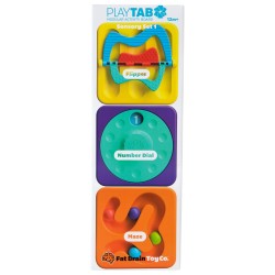 PlayTab Sensoryczne Kwadraty -  Zestaw 1 z Przekładankami Fat Brain Toys