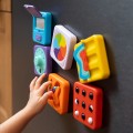 PlayTab Sensoryczne Kwadraty - Zestaw 2 z Biało-Czarnymi Kuleczkami Fat Brain Toys z magnesami
