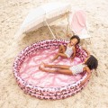 Basen kąpielowy Leopard Rose gold 150 cm The Swim Essentials łatki naprawcze w zestawie
