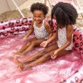 Basen kąpielowy Leopard Rose gold 150 cm The Swim Essentials stabilna konstrukcja