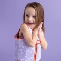 Kamizelka do nauki pływania dla dzieci 19-30 kg Lila Leopard The Swim Essentials zapinana na suwak i rzep