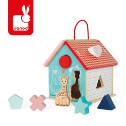 Sorter kształtów domek Żyrafka Sophie / Janod