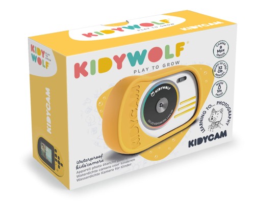 Kidycam aparat fotograficzny wodoodporny pomarańczowy Kidywolf