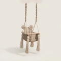Drewniana huśtawka VelvetSwing Beige Beżowa / Babysteps