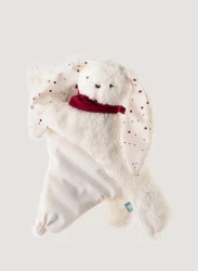 Ciepluś Króliczek Ecru - Termofor obciążeniowy z naturalnym ziarnem Szumisie