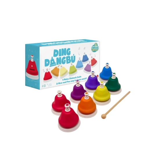 DingdangBu Push - Dzwonki muzyczne 8 tonowe naciskane Juegaconmigo