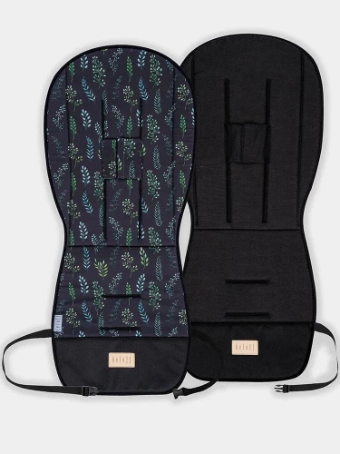 Wkładka do wózka Płynące Liście z czarnym lnem Beloff 