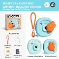 Aparat dziecięcy Say Cheese! niebieski Mideer  z kartą pamięci