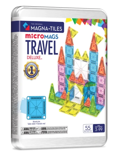 Klocki Magnetyczne Travel microMAGS XL 55 el. MAGNA-TILES
