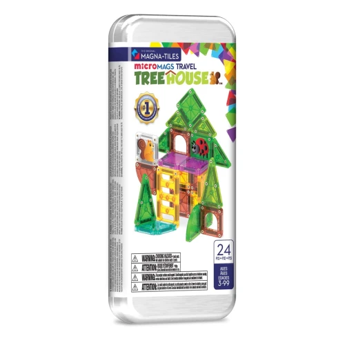 Klocki Magnetyczne microMAGS Treehouse Travel 24 el. MAGNA-TILES