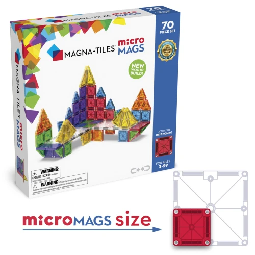 Klocki Magnetyczne microMAGS 70 el. MAGNA-TILES