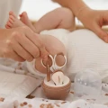 Zestaw do pielęgnacji paznokci dla dzieci i niemowląt brązowy BabyOno zaokrąglone końcówki