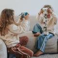Kidyprint Aparat fotograficzny z drukarką niebieski Kidywolf 21 filtrów