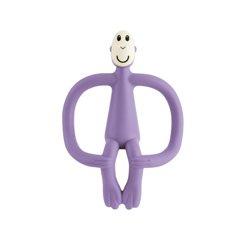 Gryzak kojący ze szczoteczką Małpka fioletowy Matchstick Monkey